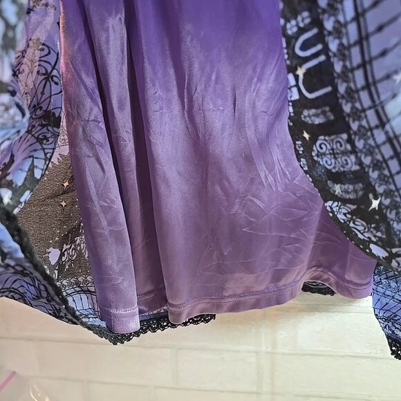 Axes Femme Purple Chiffon Disney Castle Victorian Dress Calab Japan Import Sz. M - Picture 9 of 10